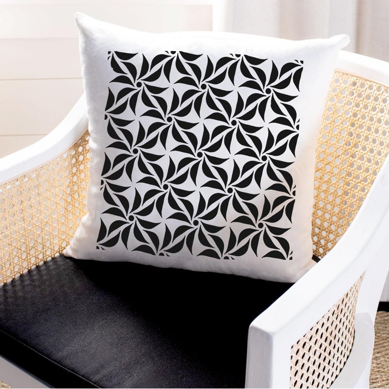Resflyar 16 PCS Geometric Stencils 6 x 6 Inch Reusable Mandala Painting Templates for Scrapbooking Cookie Tile Wall Furniture Floor Decor Craft Drawing Tracing DIY Art Supplies - Image 4